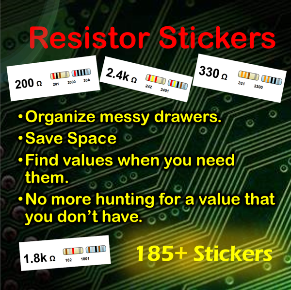 BSG Electronics - Boards, Arcade, EPROM. Resistor Organization Sticker ...