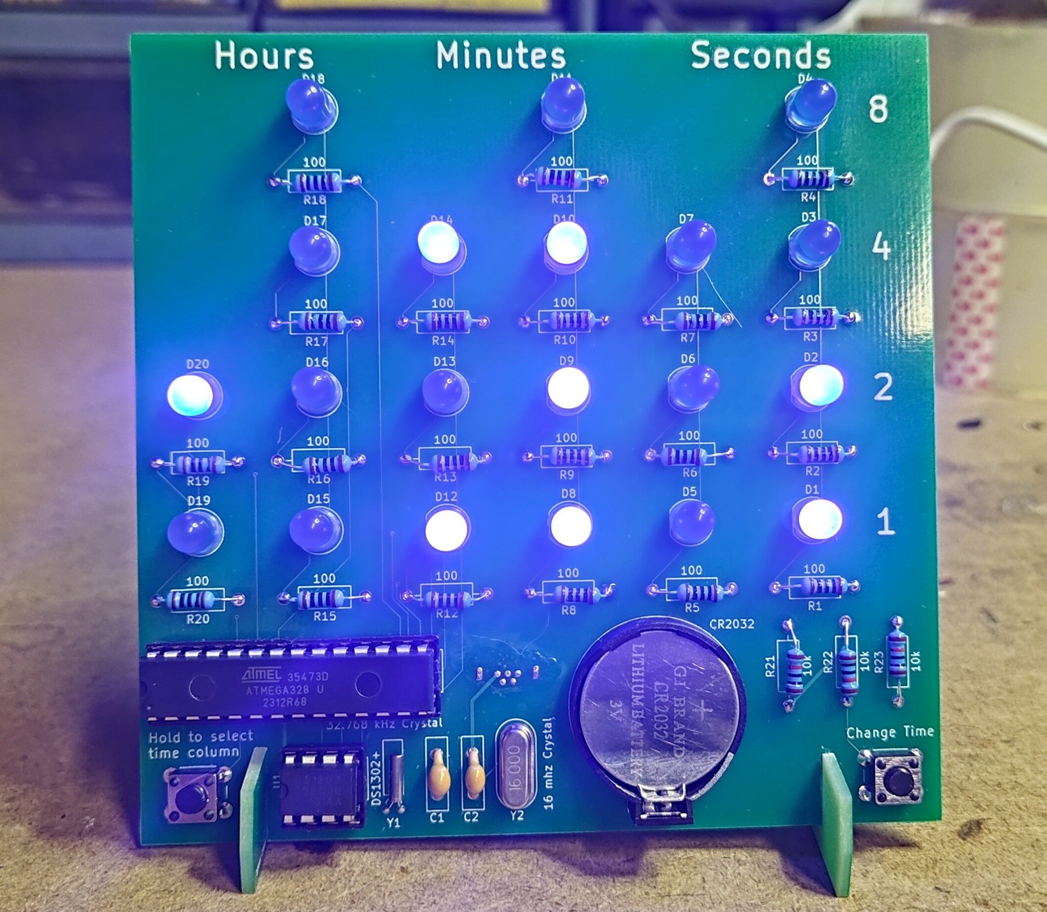 Binary Clock Kit - Build Instructions