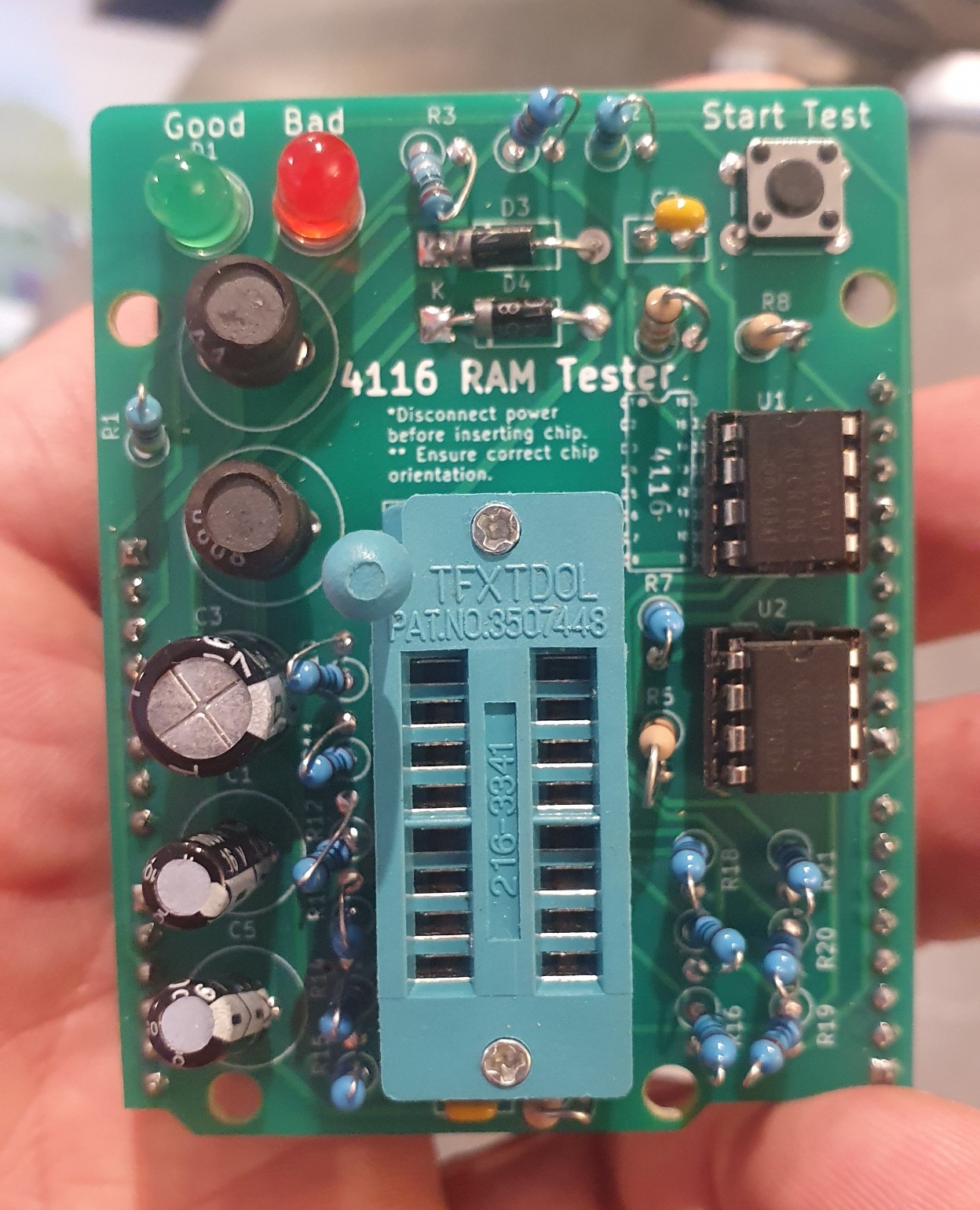 Picture of 4116 Memory Tester - Arduino Uno